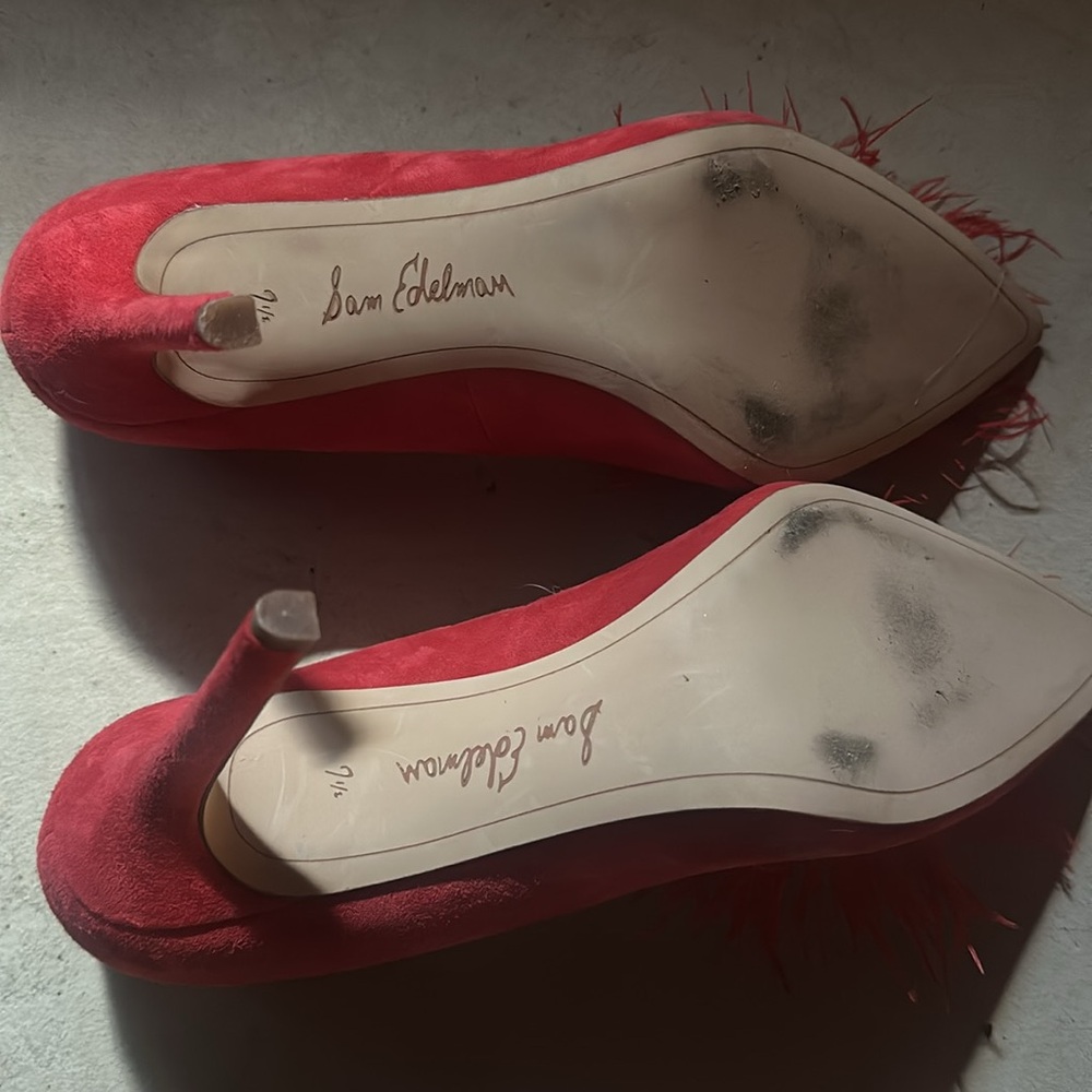 Sam Edelman Red Heels 7.5 - Picture 3 of 7